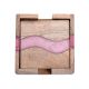 Handmade Pink Epoxy River and Acacia Wood Wood Set of 4 Decorative Table Coasters with Cover